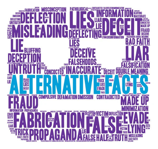 Alternatif gerçekler kelime bulutu