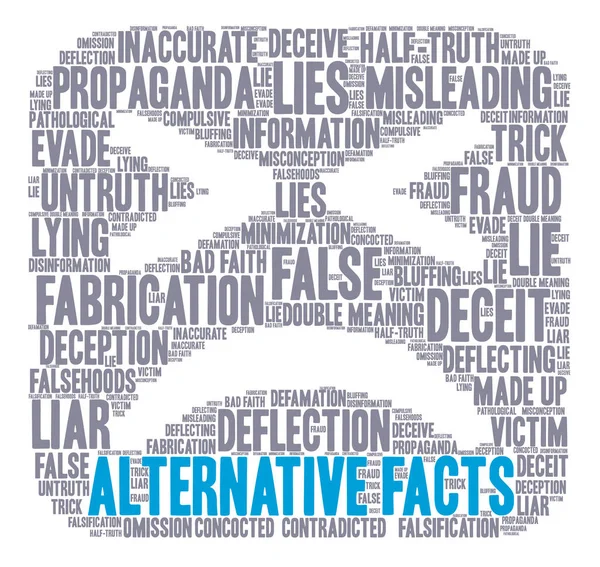 Alternatif gerçekler kelime bulutu