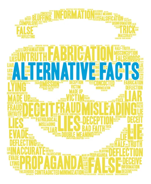 Alternatif gerçekler kelime bulutu