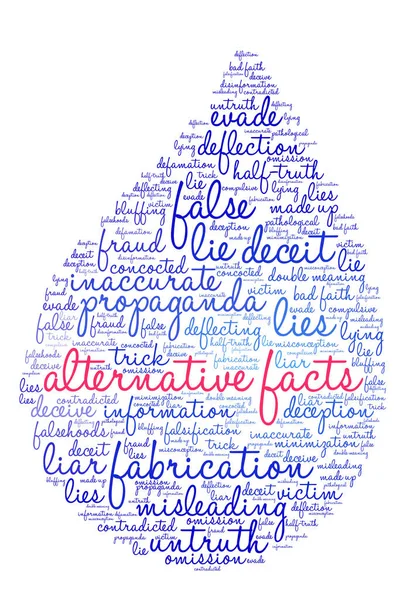 Alternatif gerçekler kelime bulutu