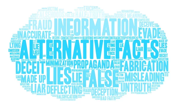 Alternatif gerçekler kelime bulutu