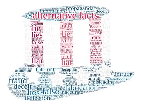 Alternatif gerçekler kelime bulutu