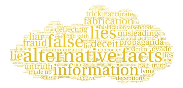 Alternatif gerçekler kelime bulutu