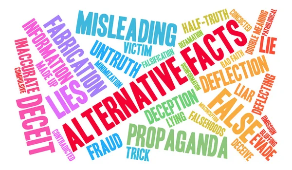 Alternatif gerçekler kelime bulutu