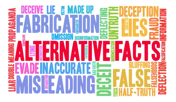 Alternatif gerçekler kelime bulutu