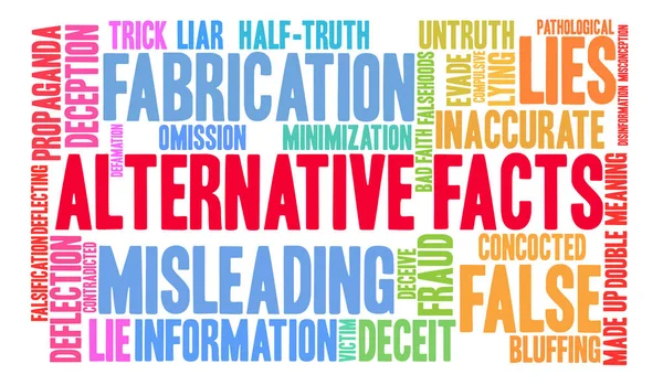 Alternatif gerçekler kelime bulutu