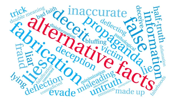 Alternatif gerçekler kelime bulutu