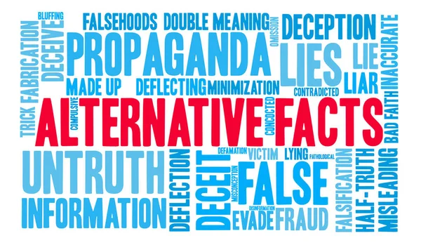 Alternatif gerçekler kelime bulutu