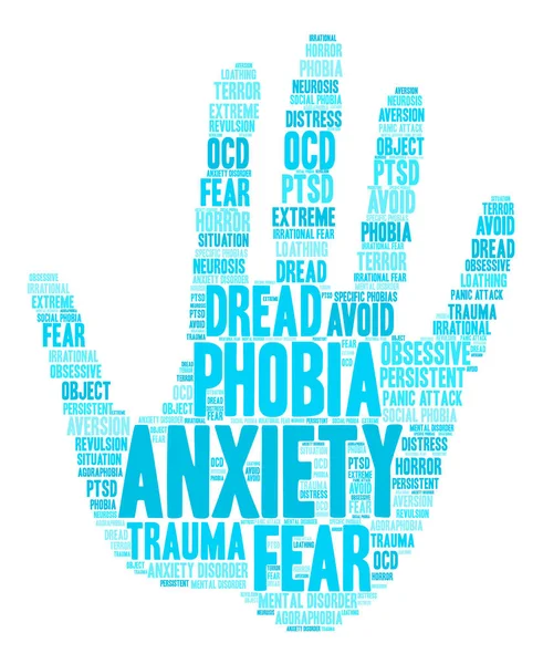 Anksiyete kelime bulutu