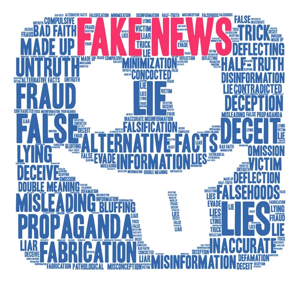 Fake-News-Wortwolke — Stockvektor