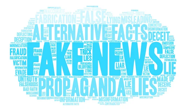 Sahte haber kelime bulutu