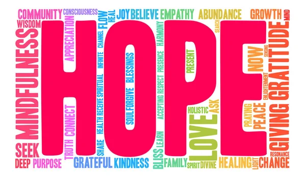 Hope Word Cloud — Stock Vector