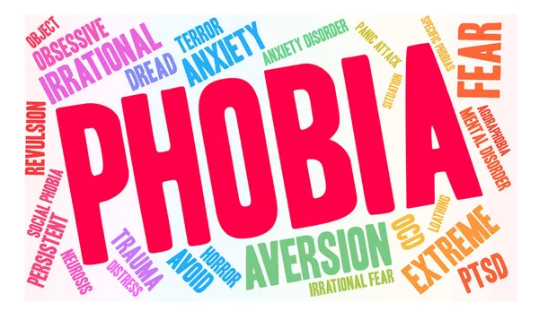 Fobi kelime bulutu