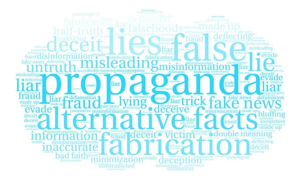 Propaganda word cloud — Stockvector