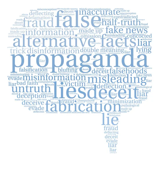 Propaganda word cloud — Stockvector