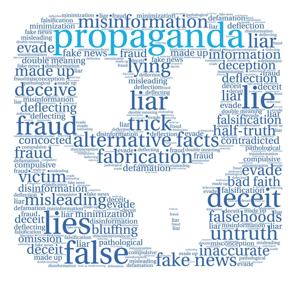 Propaganda word cloud — Stockvector