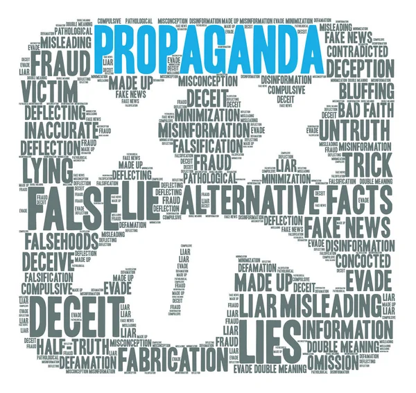 Nuage de mot de propagande — Image vectorielle