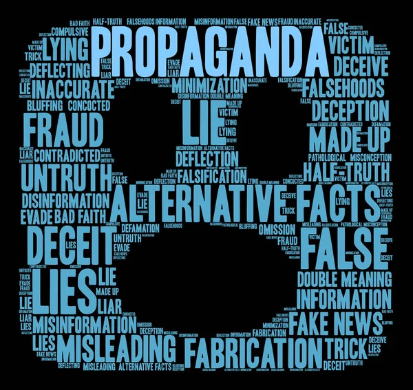 Propaganda word cloud — Stockvector