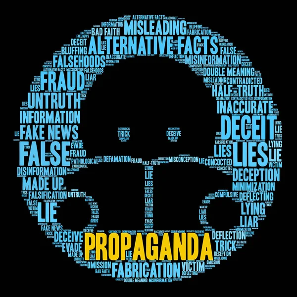 Propaganda word cloud — Stockvector