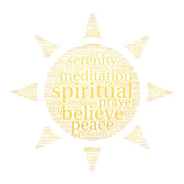 Manevi kelime bulutu