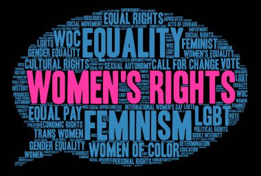 Kadın hakları bulut kelime