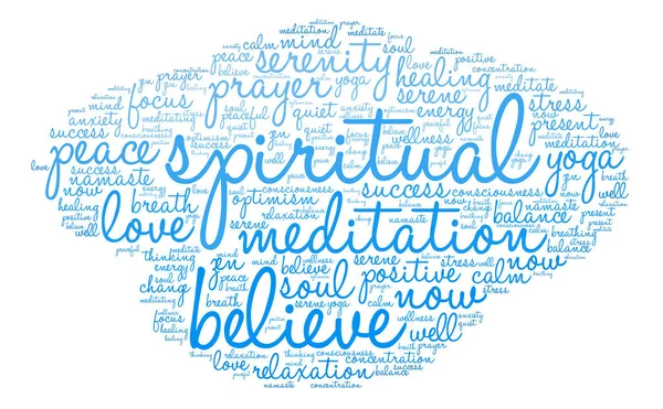 Nuage de Parole spirituelle — Image vectorielle