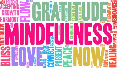 Mindfulness kelime bulutu