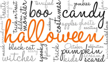 Cadılar Bayramı kelime bulutu