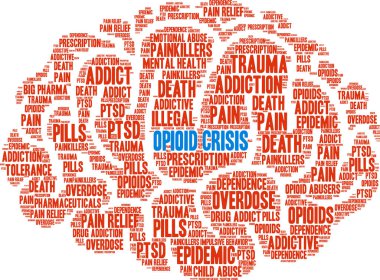 Opioid kriz kelime bulutu