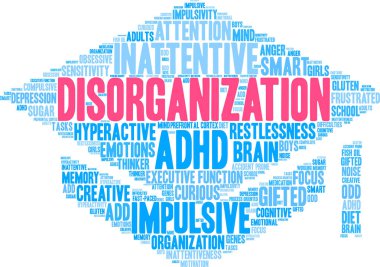 Dağınıklığı kelime bulutu