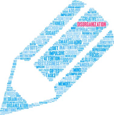 Dağınıklığı kelime bulutu