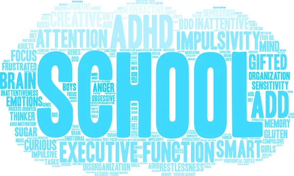 School Word Cloud — Stockvector