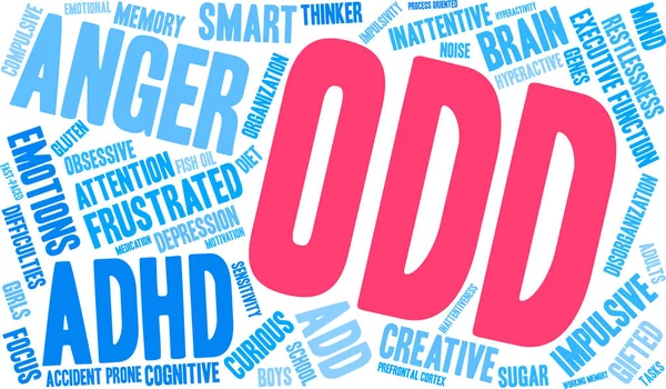 Nuage de mots ODD — Image vectorielle
