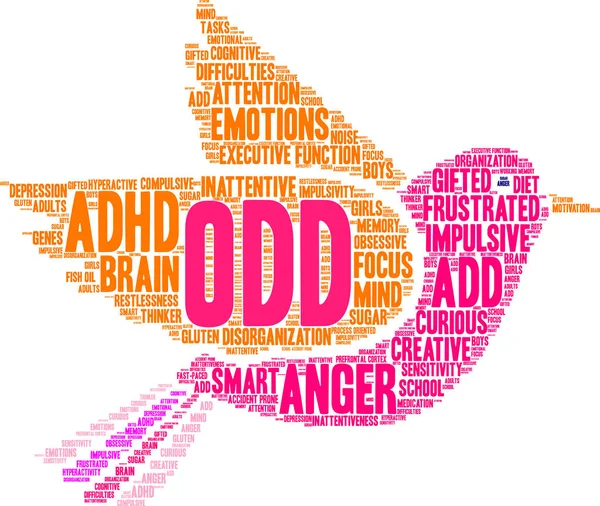 Nuage de mots ODD — Image vectorielle