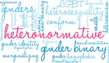 Heteronormative kelime bulutu