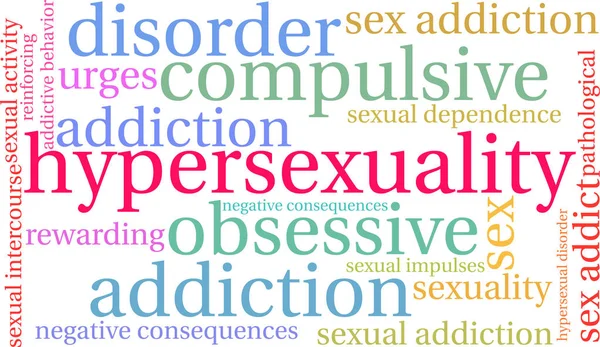 Hypersexuality Word Cloud — Stock Vector