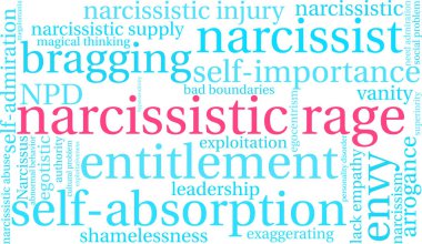 Narsist öfke kelime bulutu