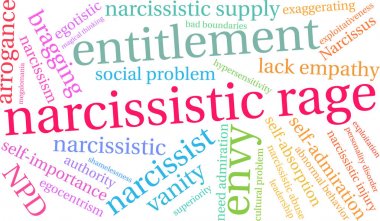 Narsist öfke kelime bulutu