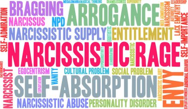 Narsist öfke kelime bulutu