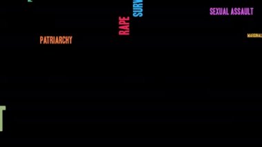 Bana da bir siyah arka plan üzerinde bulut kelime.