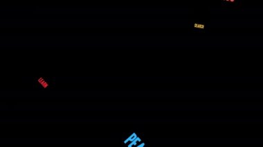 Beyaz bir arka plan üzerinde minnettar kelime bulutu.