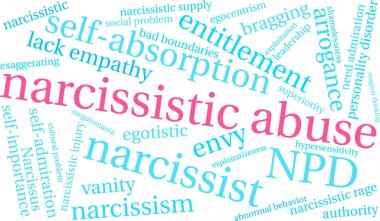 Narsist kötüye kelime bulutu