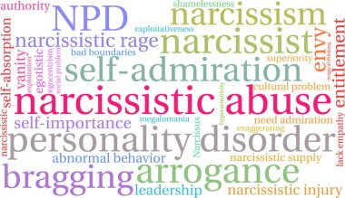 Narsist kötüye kelime bulutu