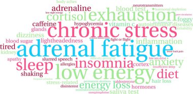 Adrenal Yorgunluk kelime bulutu