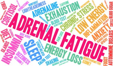 Adrenal Yorgunluk kelime bulutu