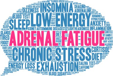 Adrenal Yorgunluk kelime bulutu
