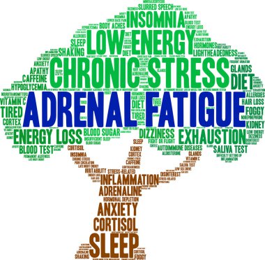Adrenal Yorgunluk kelime bulutu