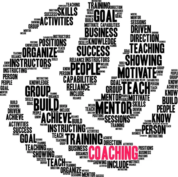 Coaching word cloud Stock Photos, Royalty Free Coaching word cloud