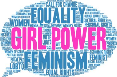 Kız güç kelime bulutu