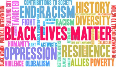 Black Lives Matter Word Cloud clipart